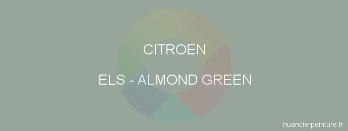 Peinture Citroen ELS Almond Green