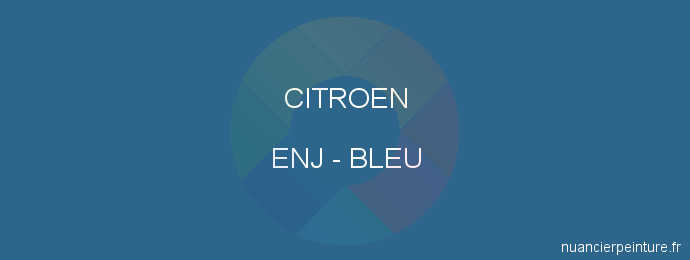 Peinture Citroen ENJ Bleu