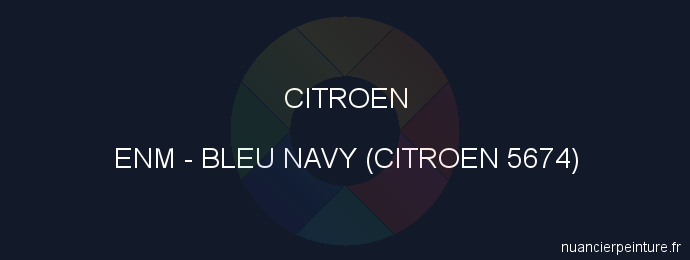 Peinture Citroen ENM Bleu Navy (citroen 5674)