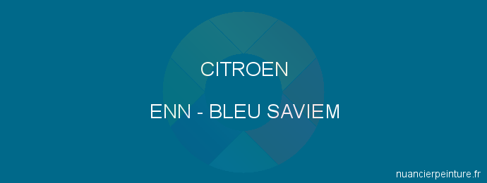 Peinture Citroen ENN Bleu Saviem