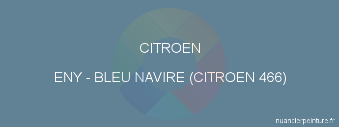 Peinture Citroen ENY Bleu Navire (citroen 466)