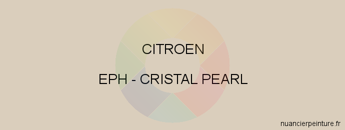 Peinture Citroen EPH Cristal Pearl