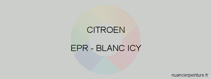 Peinture Citroen EPR Blanc Icy