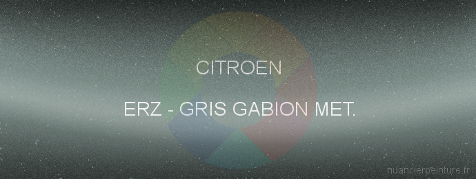 Peinture Citroen ERZ Gris Gabion Met.