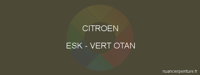 Peinture Citroen ESK Vert Otan