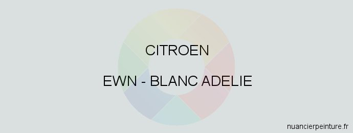 Peinture Citroen EWN Blanc Adelie