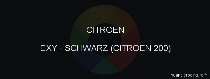 Peinture Citroen EXY Schwarz (citroen 200)