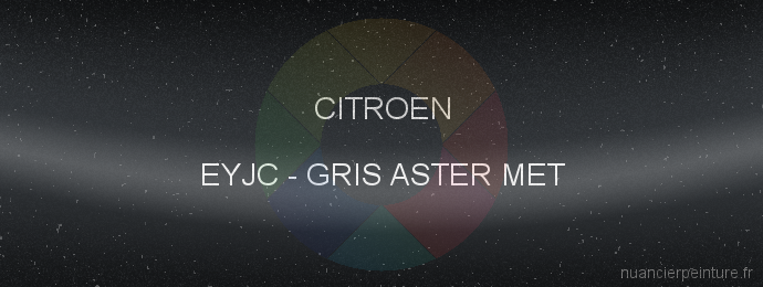 Peinture Citroen EYJC Gris Aster Met
