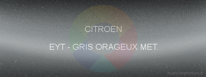 Peinture Citroen EYT Gris Orageux Met.