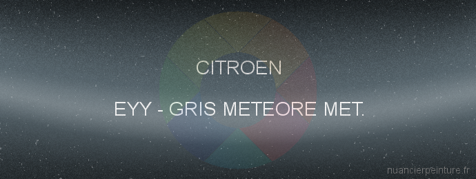 Peinture Citroen EYY Gris Meteore Met.