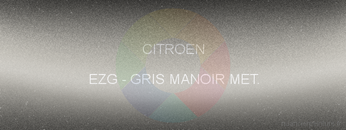 Peinture Citroen EZG Gris Manoir Met.