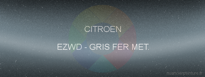 Peinture Citroen EZWD Gris Fer Met.