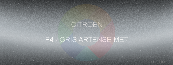 Peinture Citroen F4 Gris Artense Met.