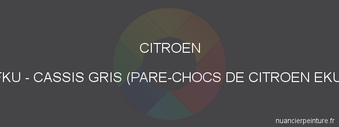 Peinture Citroen FKU Cassis Gris (pare-chocs De Citroen Eku)