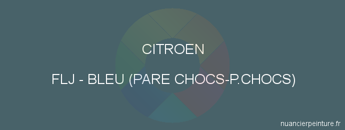 Peinture Citroen FLJ Bleu (pare Chocs-p.chocs)