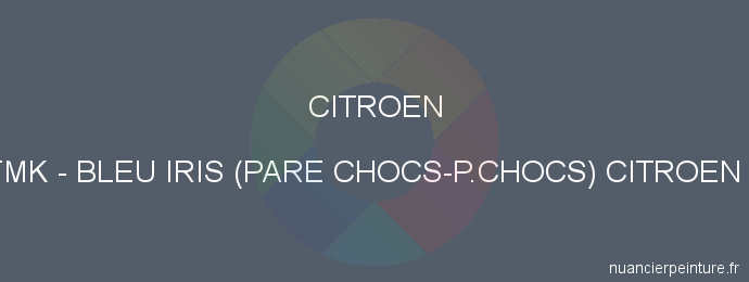 Peinture Citroen FMK Bleu Iris (pare Chocs-p.chocs) Citroen 5