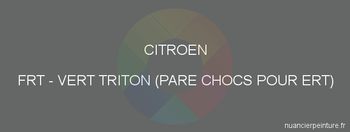 Peinture Citroen FRT Vert Triton (pare Chocs Pour Ert)