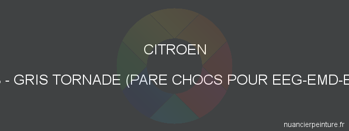 Peinture Citroen FYB Gris Tornade (pare Chocs Pour Eeg-emd-etm)