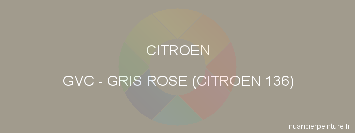 Peinture Citroen GVC Gris Rose (citroen 136)