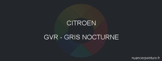 Peinture Citroen GVR Gris Nocturne