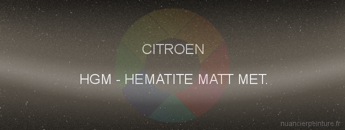 Peinture Citroen HGM Hematite Matt Met.