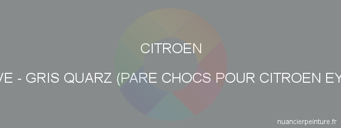 Peinture Citroen HVE Gris Quarz (pare Chocs Pour Citroen Eyc)