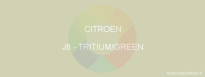 Peinture Citroen J8 Tritium/green