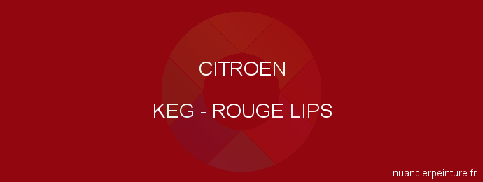 Peinture Citroen KEG Rouge Lips