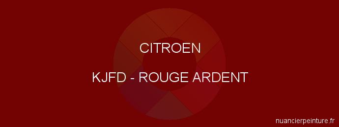 Peinture Citroen KJFD Rouge Ardent