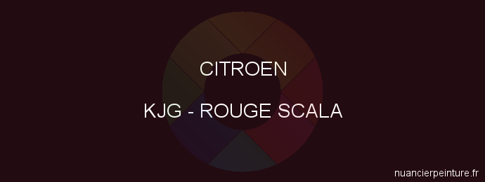 Peinture Citroen KJG Rouge Scala