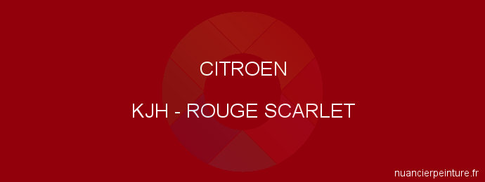 Peinture Citroen KJH Rouge Scarlet