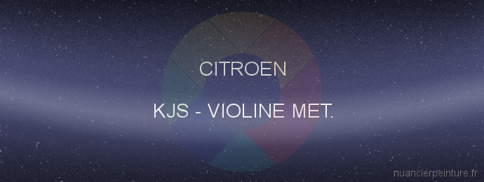 Peinture Citroen KJS Violine Met.