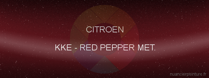 Peinture Citroen KKE Red Pepper Met.