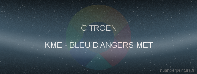 Peinture Citroen KME Bleu D'angers Met