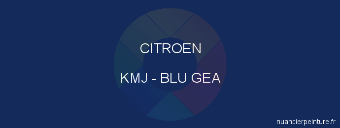 Peinture Citroen KMJ Blu Gea