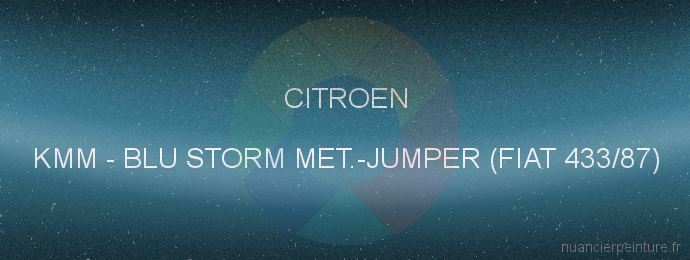 Peinture Citroen KMM Blu Storm Met.-jumper (fiat 433/87)