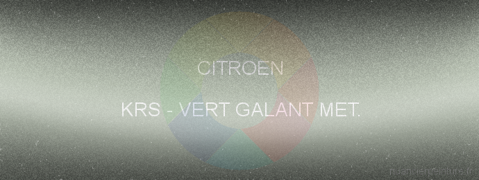 Peinture Citroen KRS Vert Galant Met.