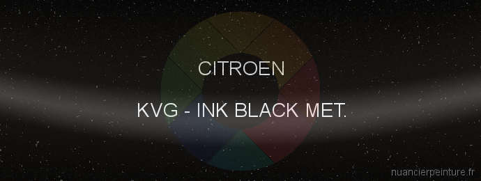 Peinture Citroen KVG Ink Black Met.