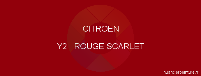 Peinture Citroen Y2 Rouge Scarlet