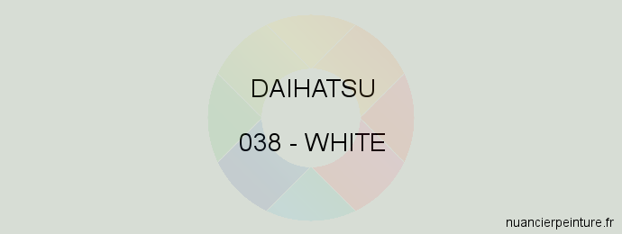 Peinture Daihatsu 038 White