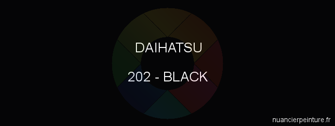 Peinture Daihatsu 202 Black