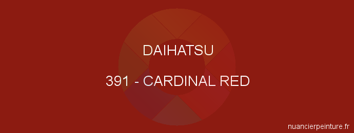 Peinture Daihatsu 391 Cardinal Red