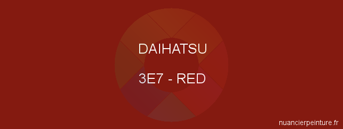 Peinture Daihatsu 3E7 Red