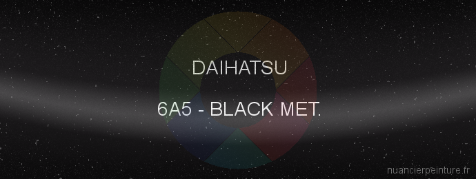 Peinture Daihatsu 6A5 Black Met.