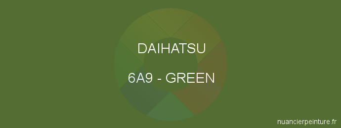 Peinture Daihatsu 6A9 Green