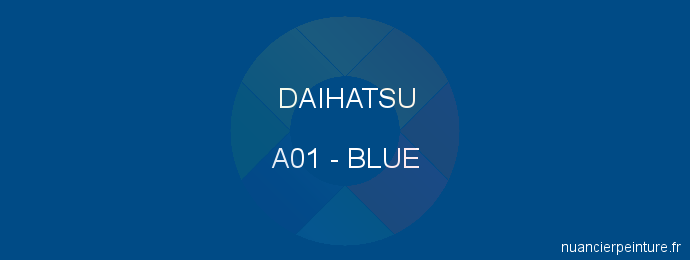 Peinture Daihatsu A01 Blue