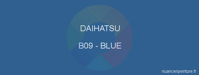 Peinture Daihatsu B09 Blue