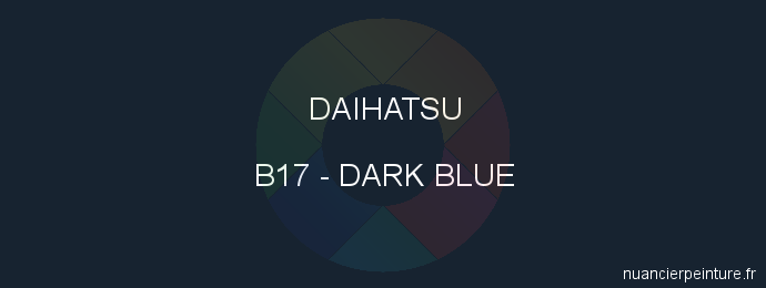 Peinture Daihatsu B17 Dark Blue