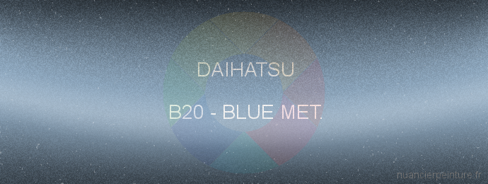 Peinture Daihatsu B20 Blue Met.