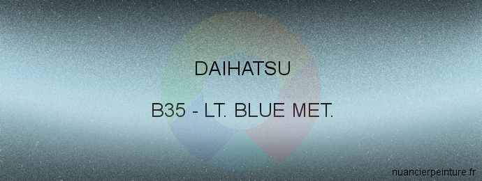 Peinture Daihatsu B35 Lt. Blue Met.
